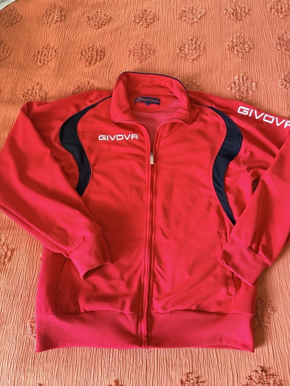Givova Chievo Verona Football Soccer Zip Up Jacket Size XL